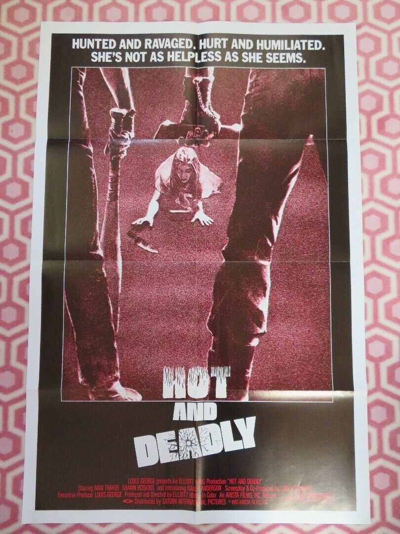 HOT AND DEADLY/ The Retrievers US ONE SHEET POSTER MAX THAYER SHAWN HOSKINS 1983 Movie posters