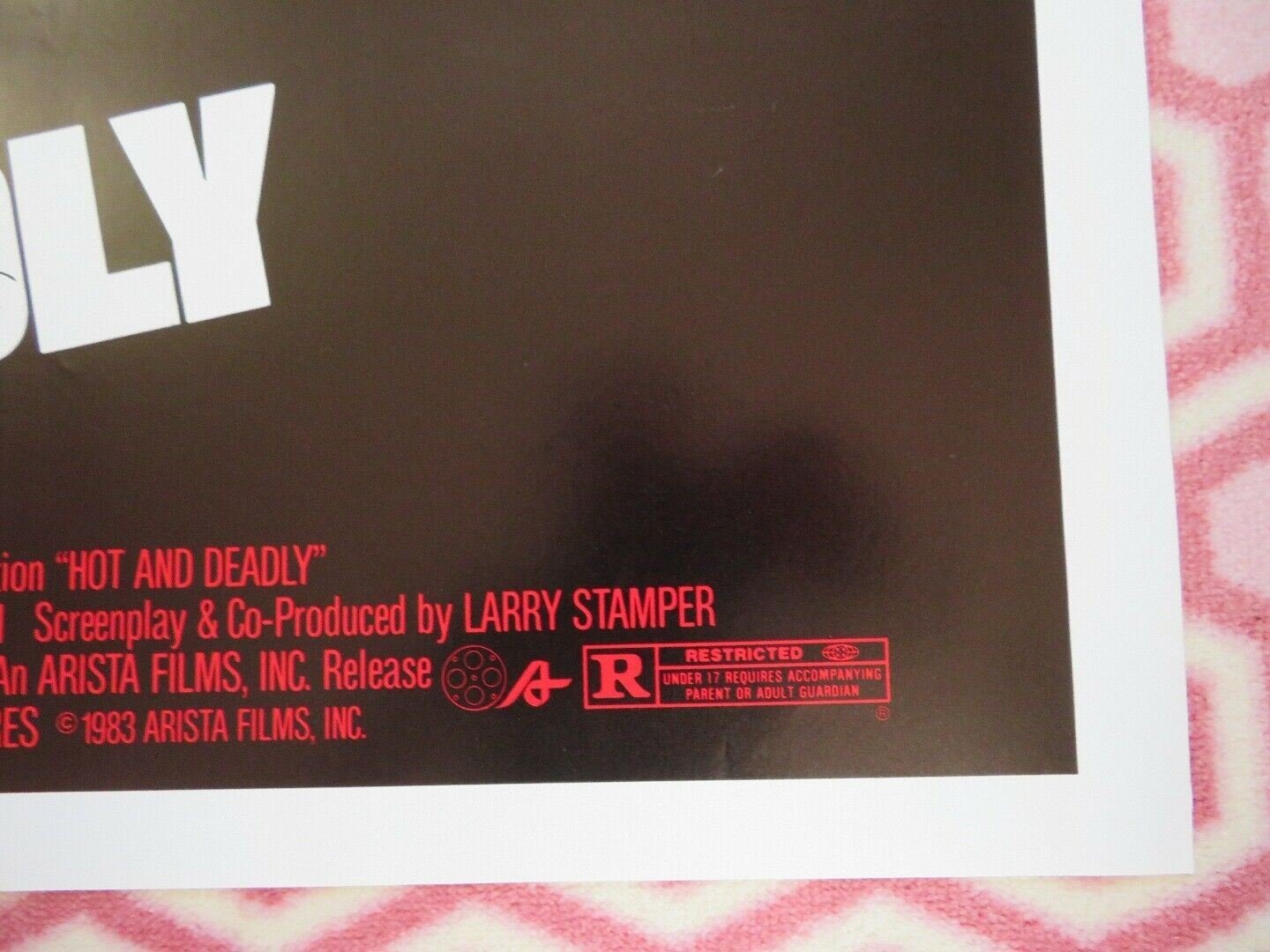 HOT AND DEADLY/ The Retrievers US ONE SHEET POSTER MAX THAYER SHAWN HOSKINS 1983 Movie posters