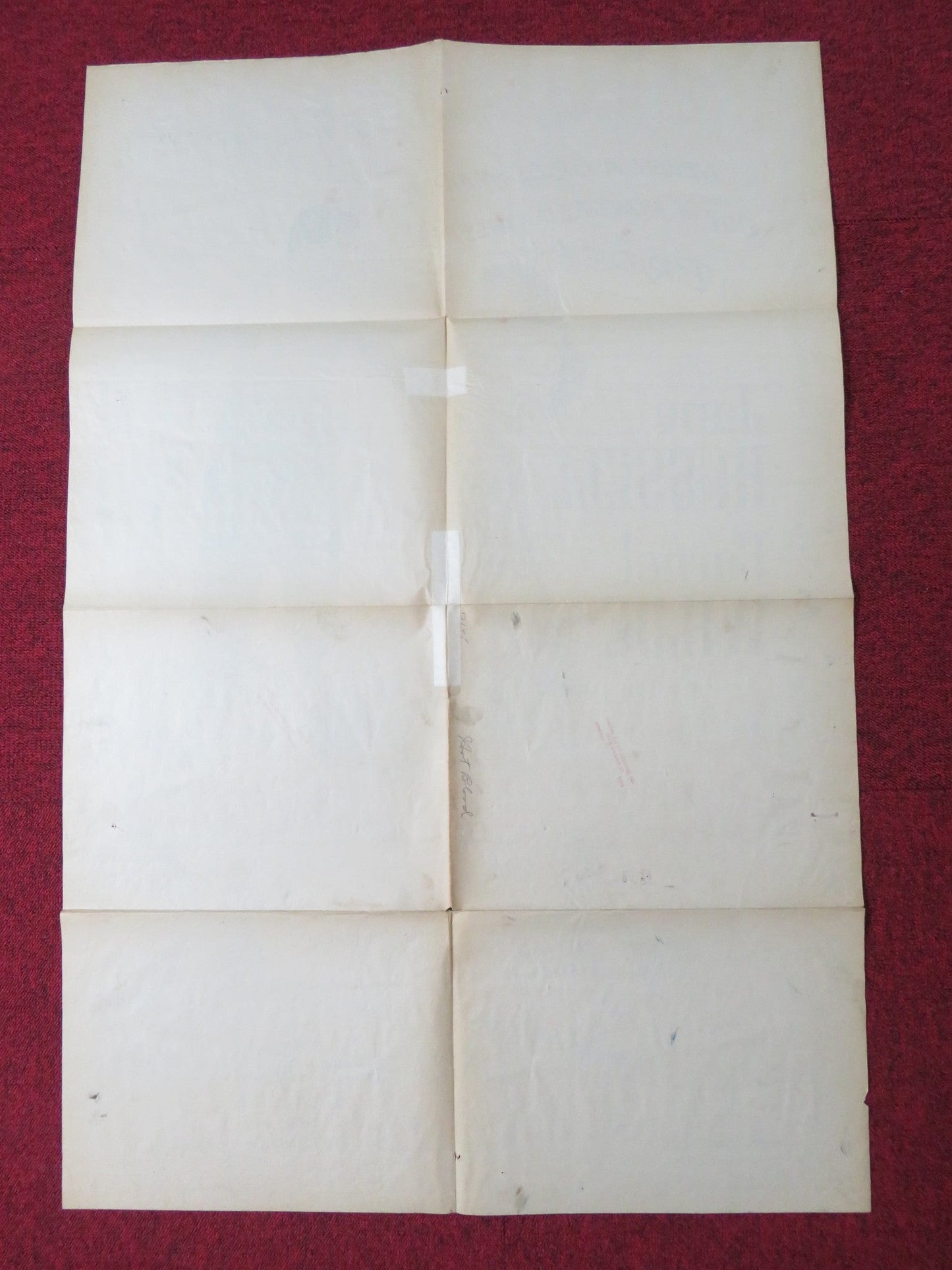 HOT BLOOD FOLDED US ONE SHEET POSTER JANE RUSSELL CORNEL WILDE 1956 Rendezvous Cinema Movie posters