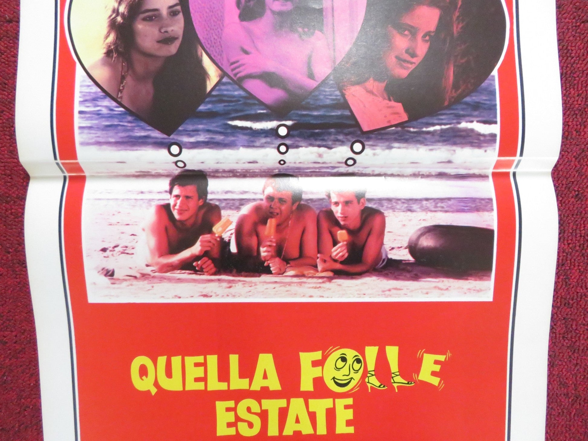 HOT BUBBLEGUM ITALIAN LOCANDINA POSTER YFTACH KATZUR ZACHI NOY 1981 Rendezvous Cinema Movie posters