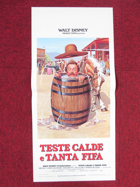 HOT LEAD AND COLD FEET ITALIAN LOCANDINA POSTER DISNEY JIM DALE 1980 Rendezvous Cinema Movie posters