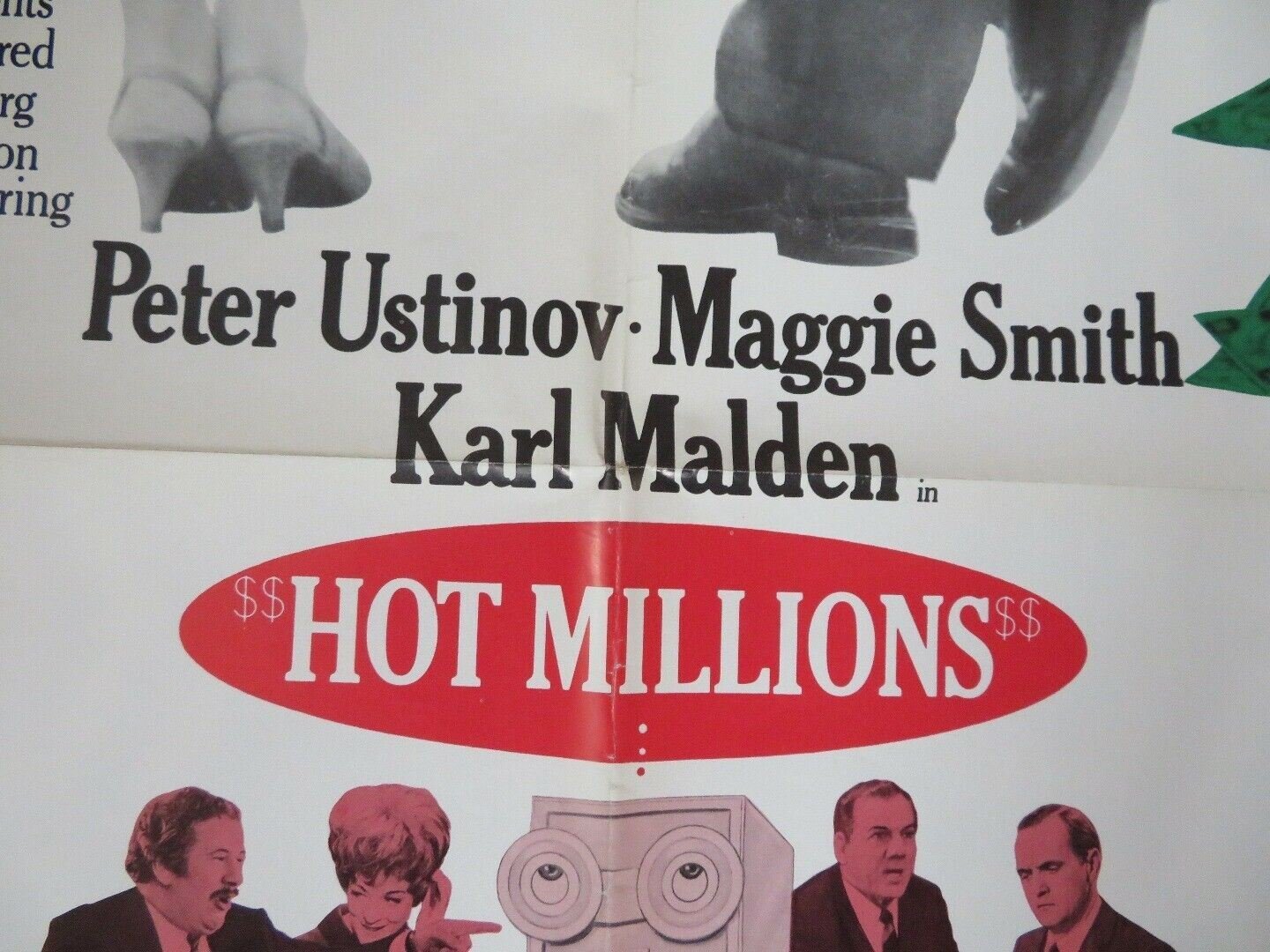 HOT MILLIONS US ORIGINAL ONE SHEET POSTER USTINOV MAGGIE SMITH RARE Movie posters