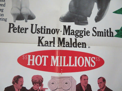 HOT MILLIONS US ORIGINAL ONE SHEET POSTER USTINOV MAGGIE SMITH RARE Movie posters