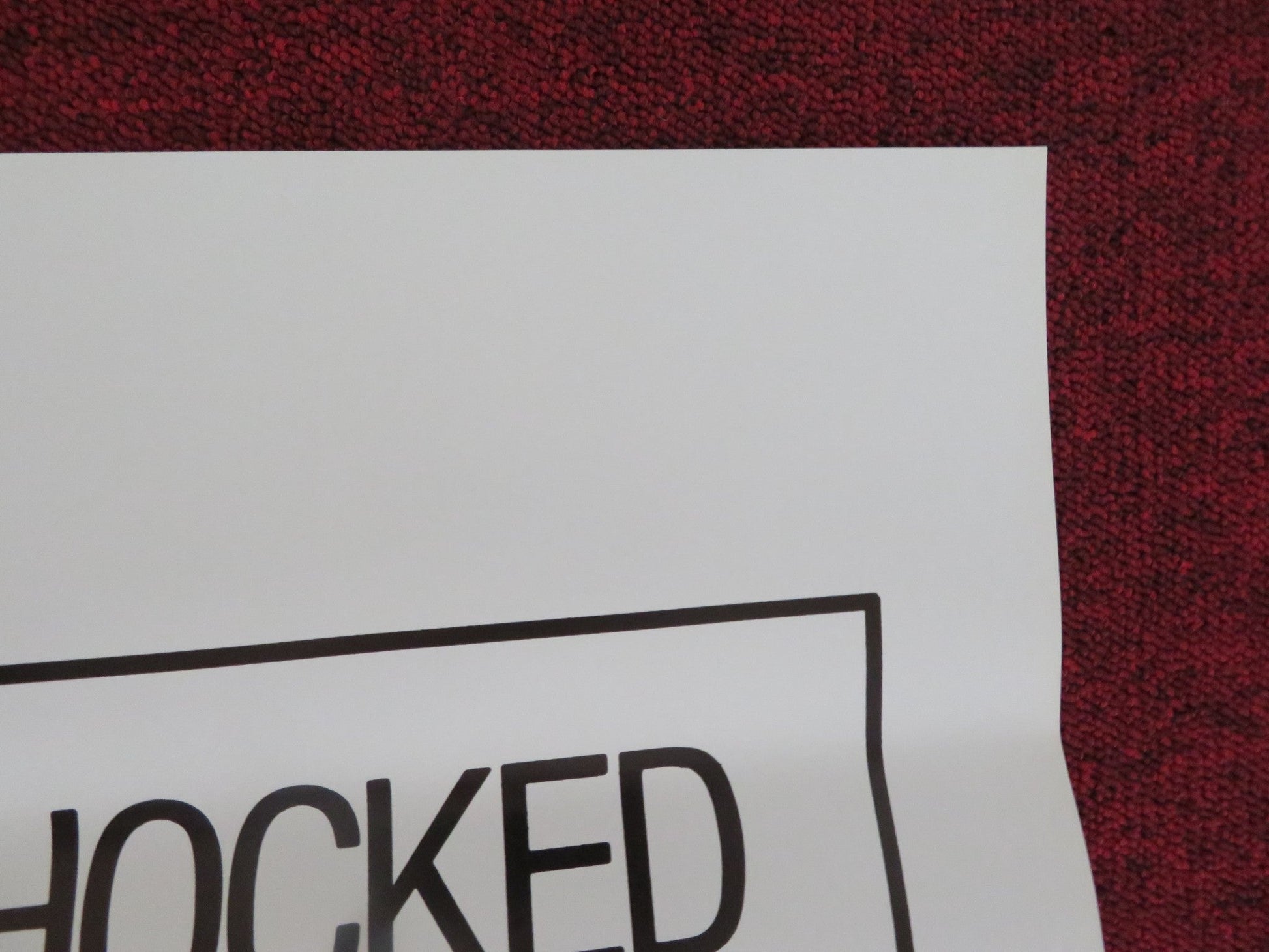 HOT PINK US ONE SHEET ROLLED POSTER TIFFANY CLARK SYLVIA BENEDICT 1984 Rendezvous Cinema Movie posters