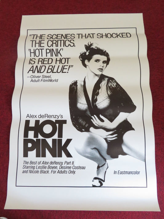 HOT PINK US ONE SHEET ROLLED POSTER TIFFANY CLARK SYLVIA BENEDICT 1984 Rendezvous Cinema Movie posters