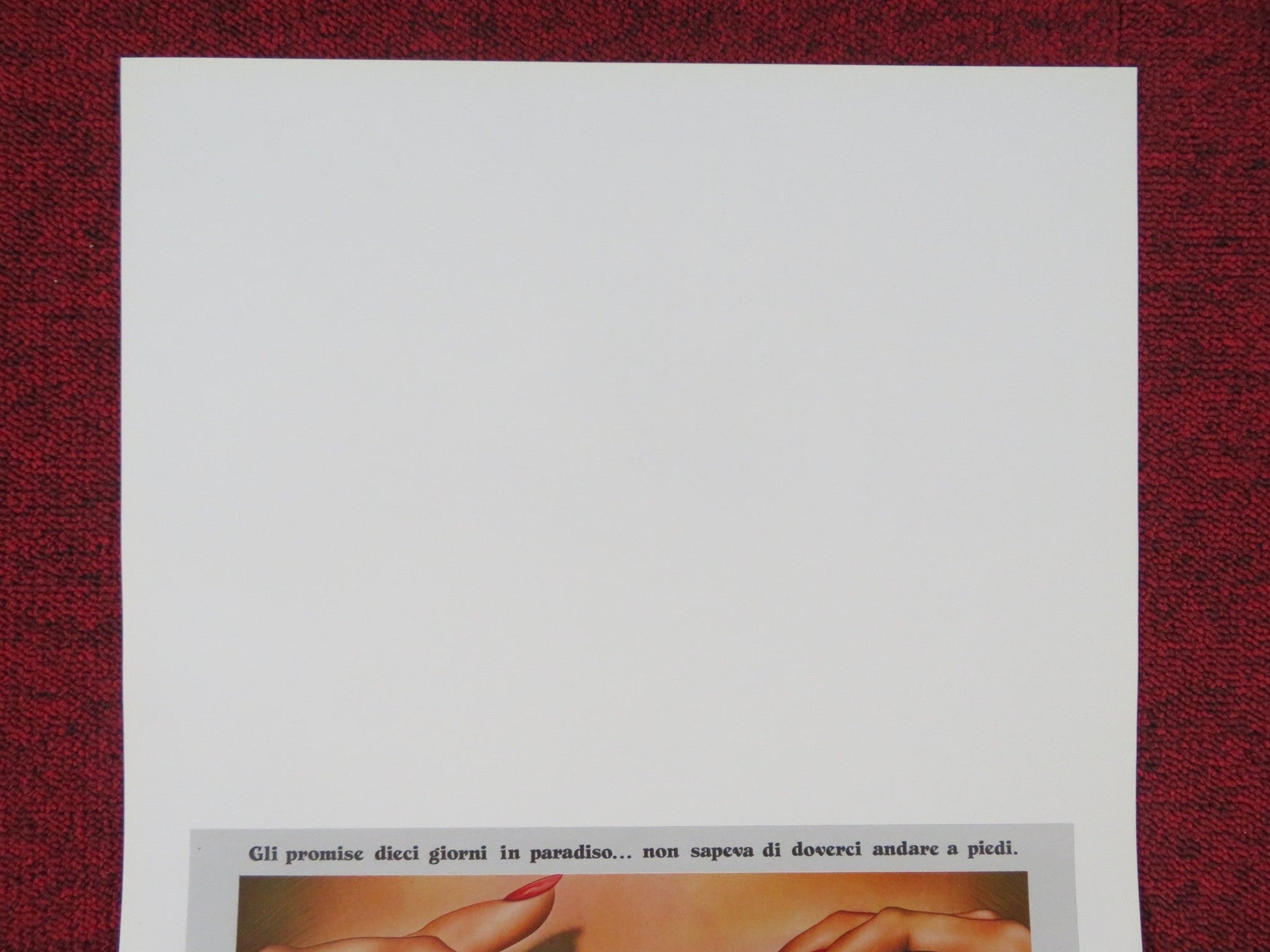 HOT PURSUIT ITALIAN LOCANDINA POSTER JOHN CUSACK BEN STILLER 1987 Rendezvous Cinema Movie posters