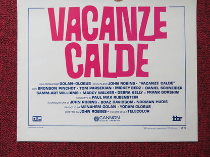 HOT RESORT ITALIAN LOCANDINA POSTER CANNON TOM PARSEKIAN 1985 Rendezvous Cinema Movie posters