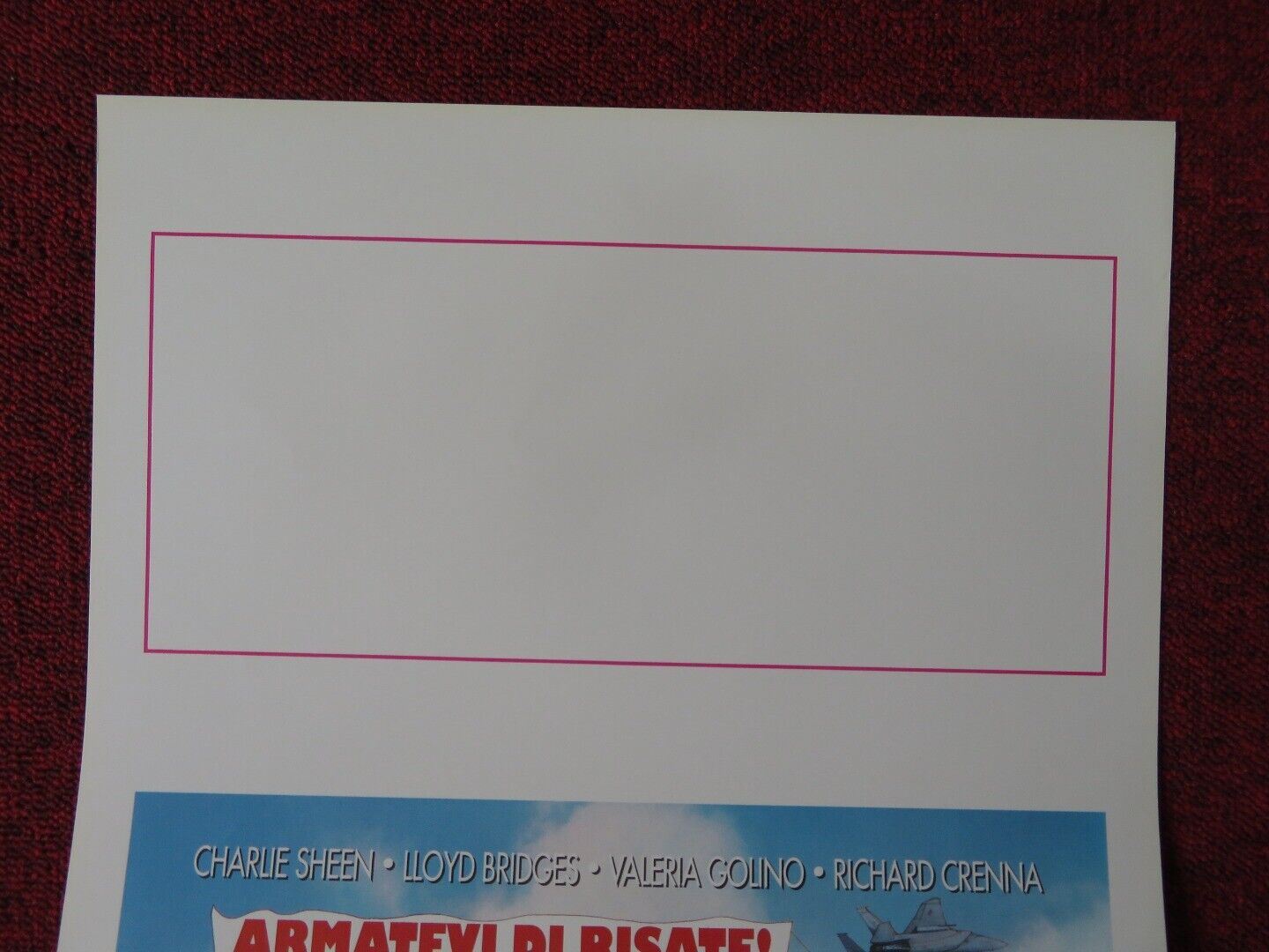 HOT SHOTS 2 ITALIAN LOCANDINA (27.5"x13") POSTER CHARLIE SHEEN LLOYD BRIDGES '93 - Rendezvous Cinema