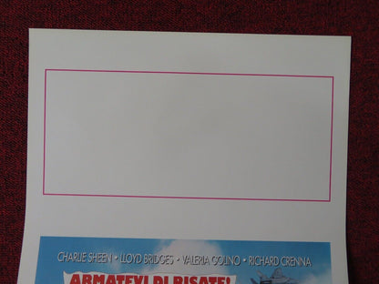 HOT SHOTS 2 ITALIAN LOCANDINA (27.5"x13") POSTER CHARLIE SHEEN LLOYD BRIDGES '93 - Rendezvous Cinema