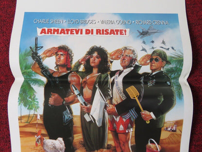 HOT SHOTS 2 ITALIAN LOCANDINA (27.5"x13") POSTER CHARLIE SHEEN LLOYD BRIDGES '93 - Rendezvous Cinema