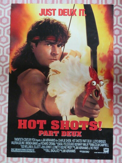 HOT SHOTS! PART DEUX ONE SHEET ROLLED POSTER CHARLIE SHEEN 1993 - Rendezvous Cinema