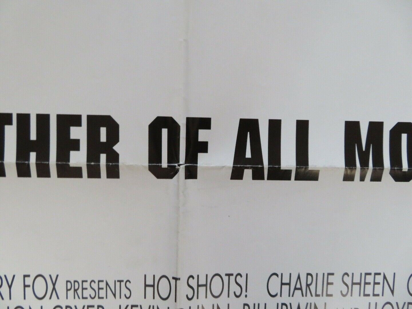 HOT SHOTS! US ONE SHEET POSTER CHARLIE SHEEN 1991 Movie posters