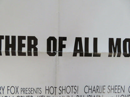 HOT SHOTS! US ONE SHEET POSTER CHARLIE SHEEN 1991 Movie posters