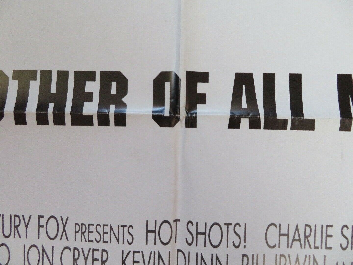 HOT SHOTS! US ONE SHEET POSTER CHARLIE SHEEN CARY ELWES 1991 - Rendezvous Cinema