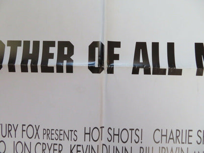 HOT SHOTS! US ONE SHEET POSTER CHARLIE SHEEN CARY ELWES 1991 - Rendezvous Cinema