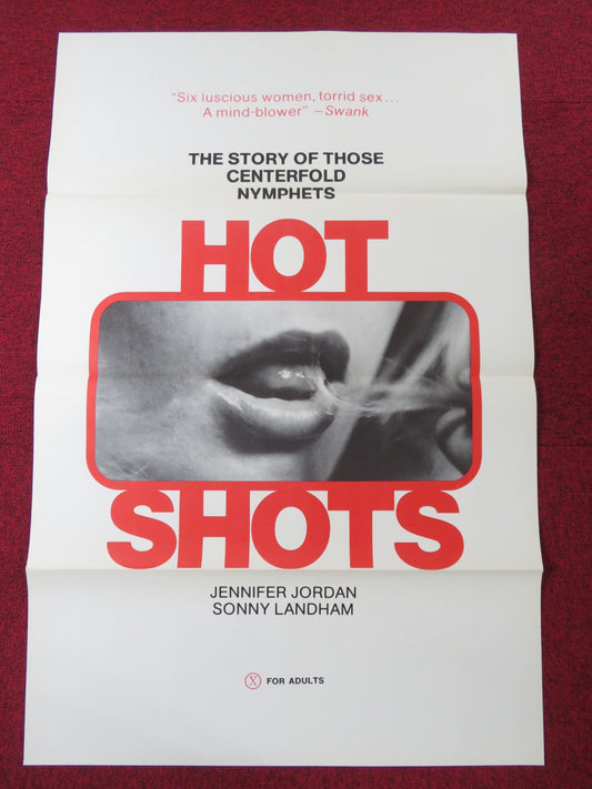 HOT SHOTS US TRI FOLDED ONE SHEET ROLLED POSTER SONNY LANDHAM MARY STUART 1974 Rendezvous Cinema Movie posters