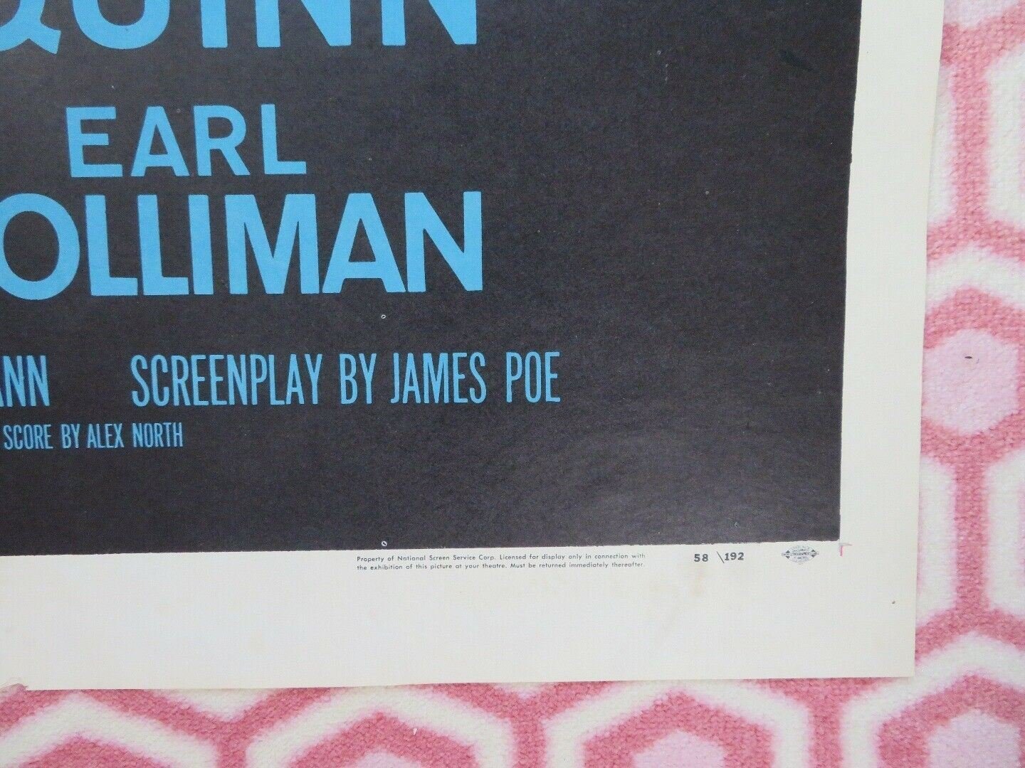 HOT SPELL FOLDED US ONE SHEET POSTER SHIRLEY BOOTH ANTHONY QUINN 1958 Movie posters