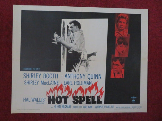 HOT SPELL US HALF SHEET (22"x 28") POSTER SHIRLEY BOOTHE ANTHONY QUINN 1958 Movie posters