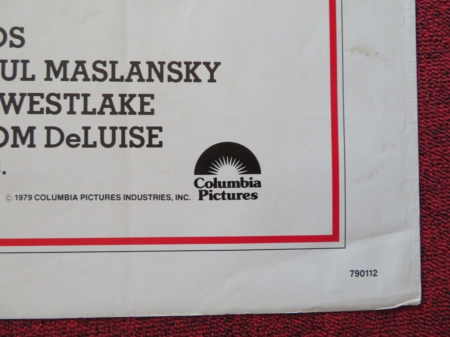 HOT STUFF FOLDED US ONE SHEET POSTER DOM DELUISE SUZANNE PLESHETTE 1979 Movie posters