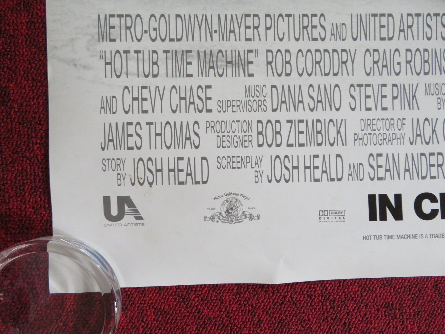 HOT TUB TIME MACHINE US ONE SHEET ROLLED POSTER JOHN CUSACK CLARK DUKE 2010 Rendezvous Cinema Movie posters