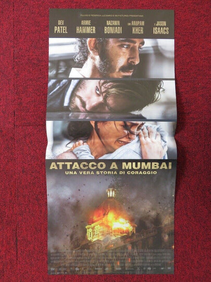 HOTEL MUMBAI ITALIAN LOCANDINA (26.5"x12.5") POSTER DEV PATEL ARMIE HAMMER 2018 Movie posters