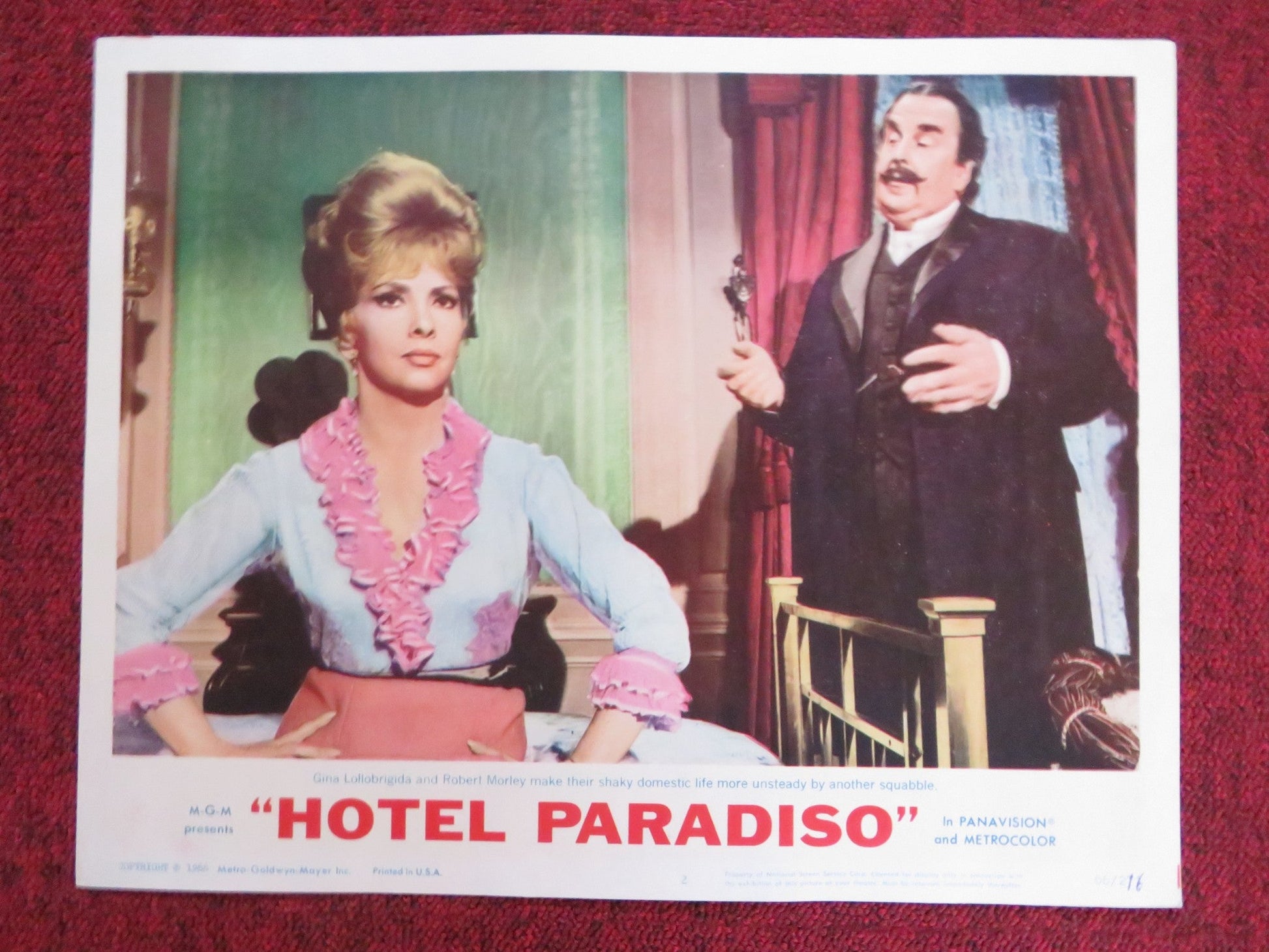 HOTEL PARADISO US LOBBY CARD FULL SET GINA LOLLOBRIGIDA ROBERT MORLEY 1966 Rendezvous Cinema Movie posters