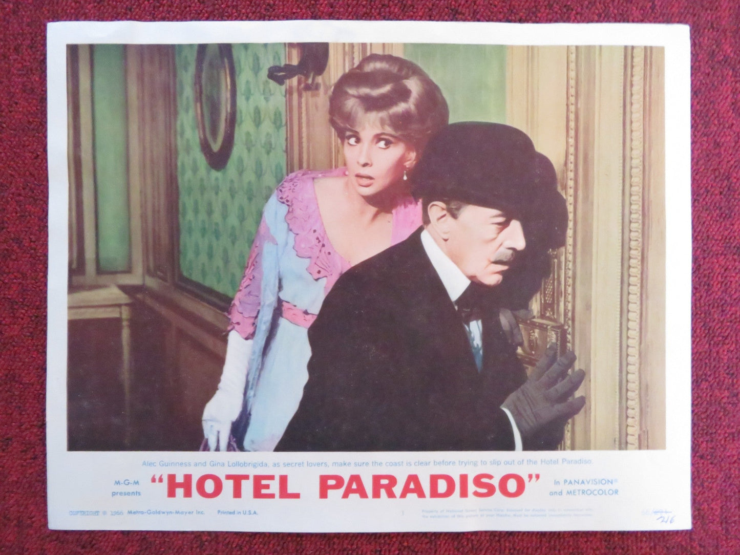 HOTEL PARADISO US LOBBY CARD FULL SET GINA LOLLOBRIGIDA ROBERT MORLEY 1966 Rendezvous Cinema Movie posters