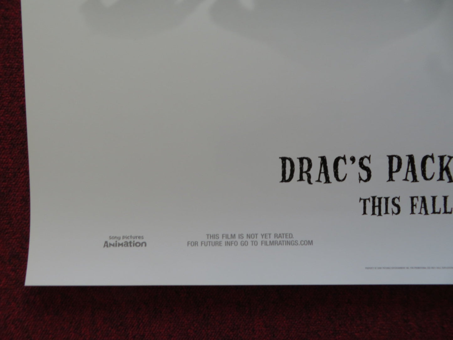 HOTEL TRANSYLVANIA 2 US ONE SHEET ROLLED POSTER ADAM SANDLER SELENA GOMEZ 2015 Rendezvous Cinema Movie posters