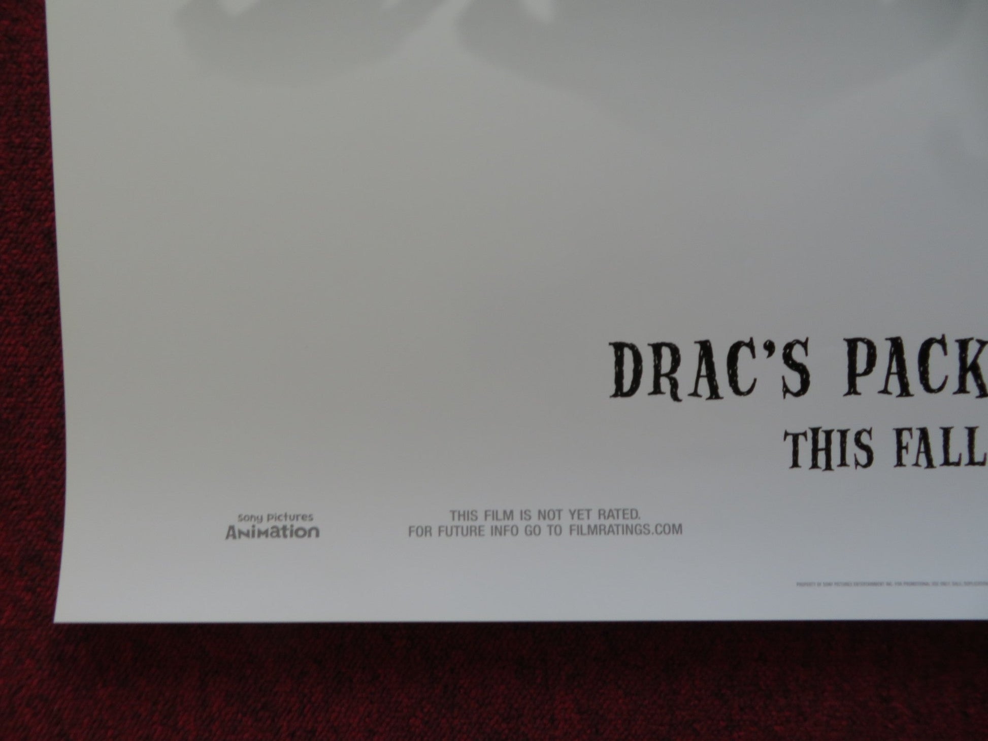 HOTEL TRANSYLVANIA 2 US ONE SHEET ROLLED POSTER ADAM SANDLER SELENA GOMEZ 2015 Rendezvous Cinema Movie posters