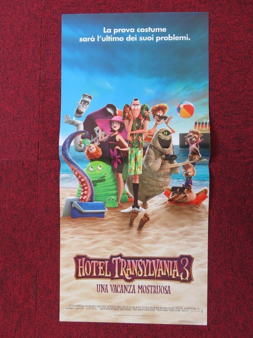 HOTEL TRANSYLVANIA 3: SUMMER VACATION ITALIAN LOCANDINA (27"x12.5") POSTER 2018 Movie posters