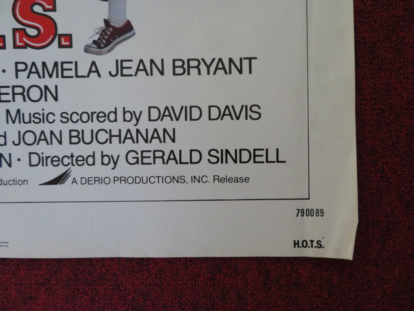 H.O.T.S. FOLDED US ONE SHEET POSTER SUSAN KIGER LISA LONDON 1979 Rendezvous Cinema Movie posters