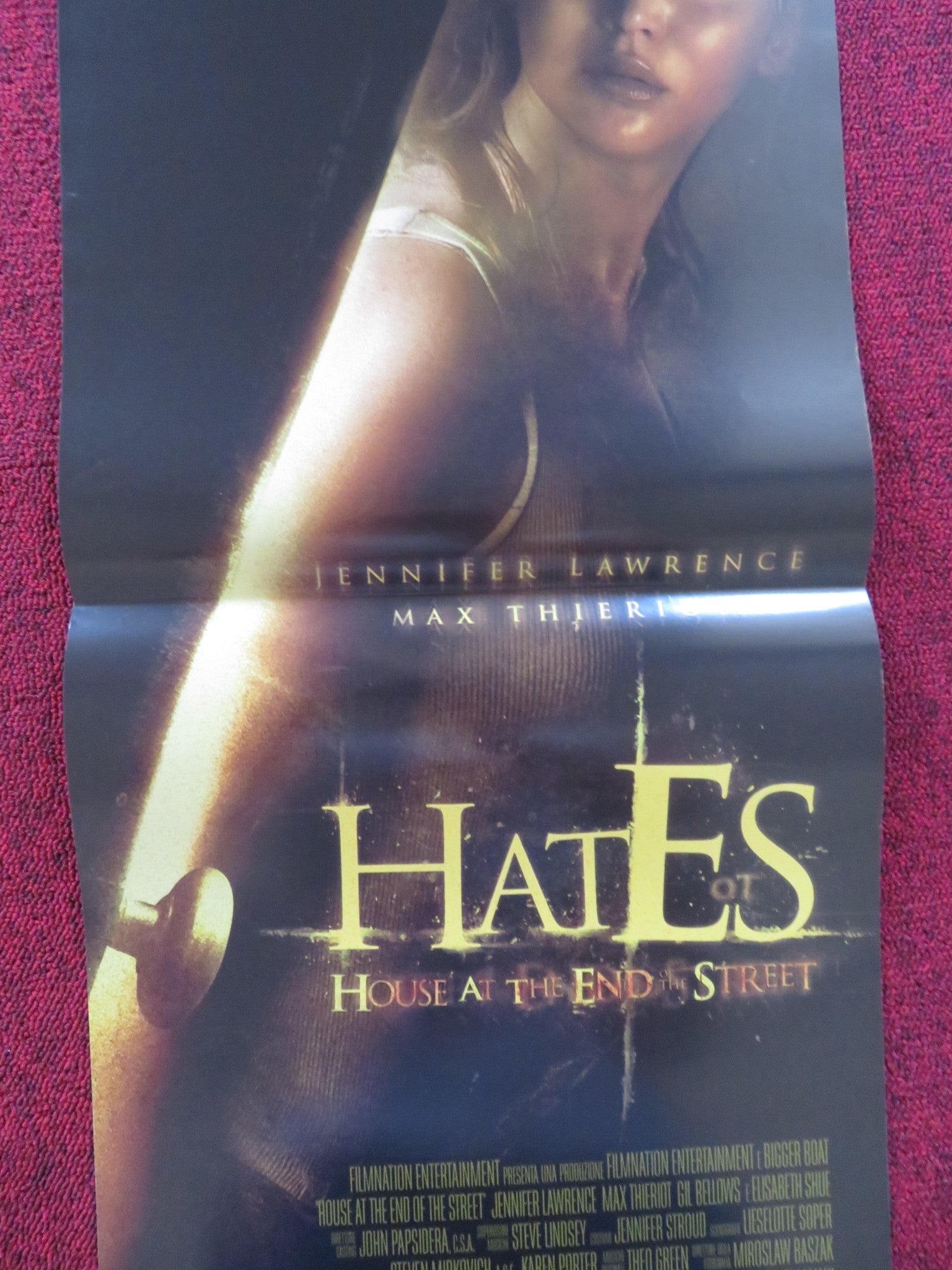 HOUSE AT THE END OF THE STREET ITALIAN LOCANDINA POSTER JENNIFER LAWRENCE 2012 Rendezvous Cinema Movie posters