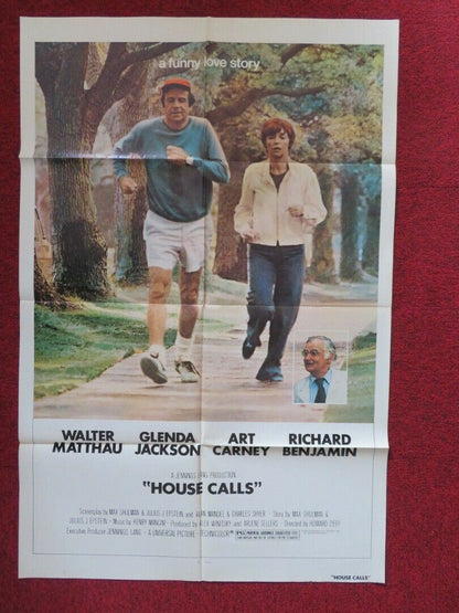 HOUSE CALLS FOLDED US ONE SHEET POSTER WALTER MATTHAU GLENDA JACKSON 1978 Movie posters
