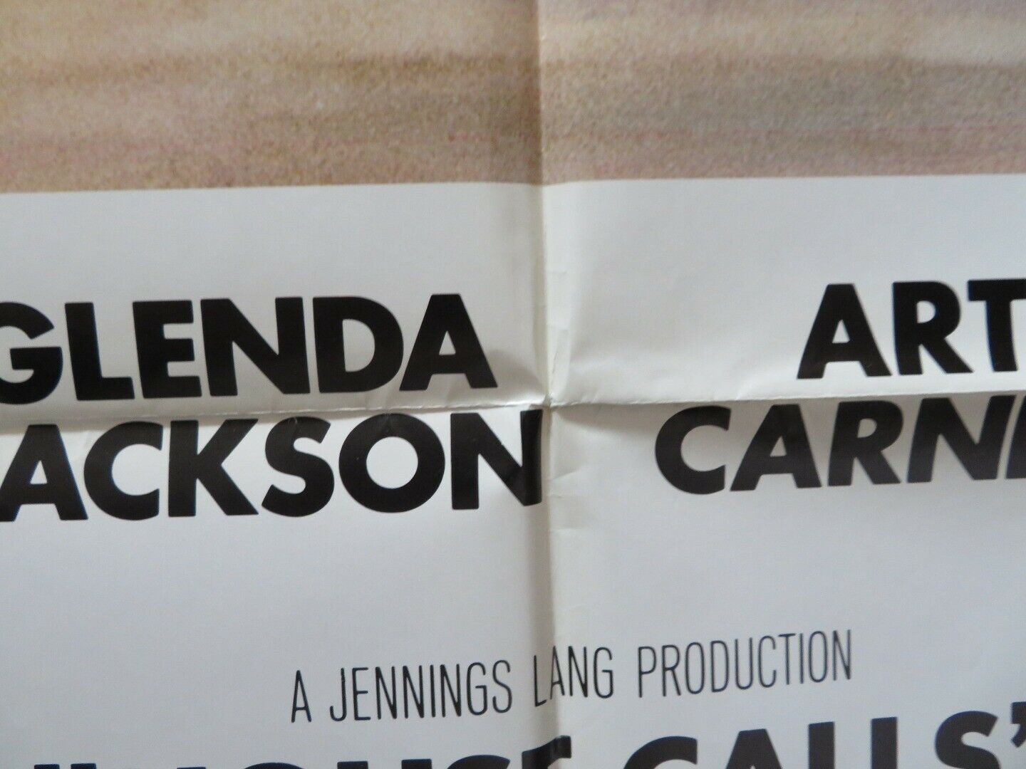 HOUSE CALLS FOLDED US ONE SHEET POSTER WALTER MATTHAU GLENDA JACKSON 1978 Movie posters