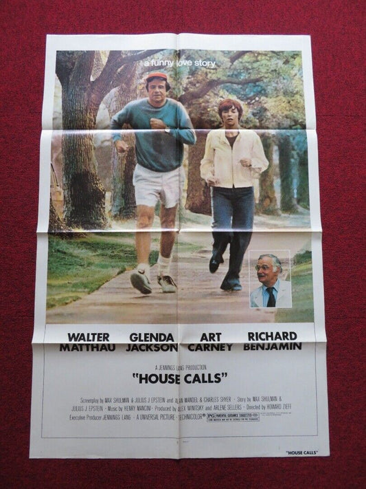 HOUSE CALLS FOLDED US ONE SHEET POSTER WALTER MATTHEW GLENDA JACKSON 1978 Movie posters