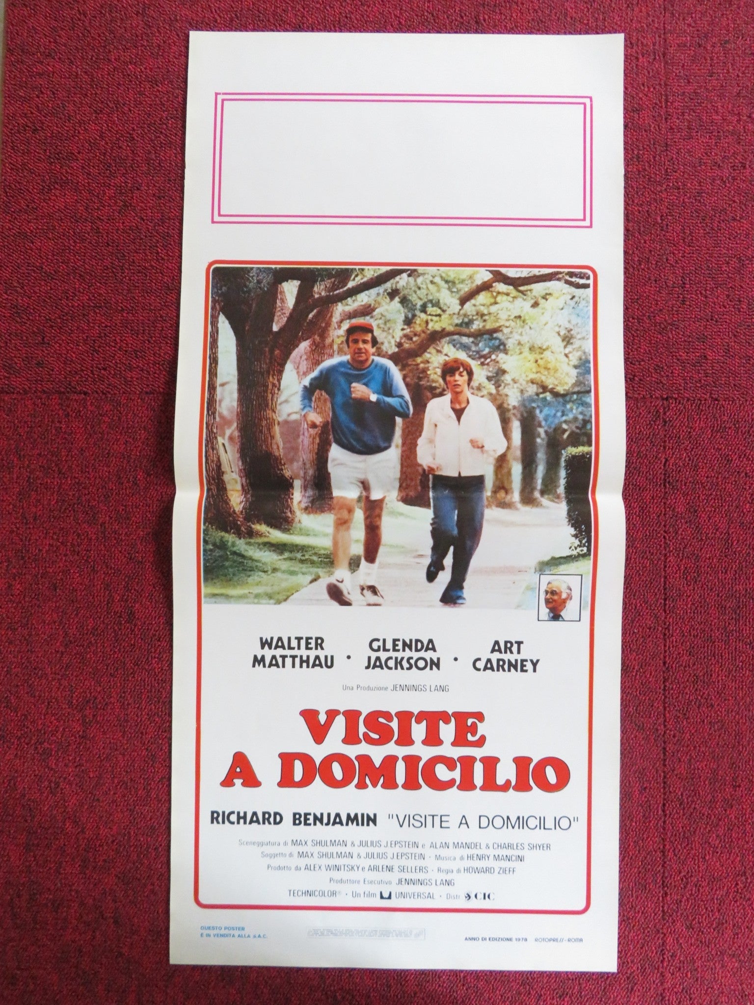 HOUSE CALLS ITALIAN LOCANDINA POSTER WALTER MATTHAU GLENDA JACKSON 1978 Rendezvous Cinema Movie posters