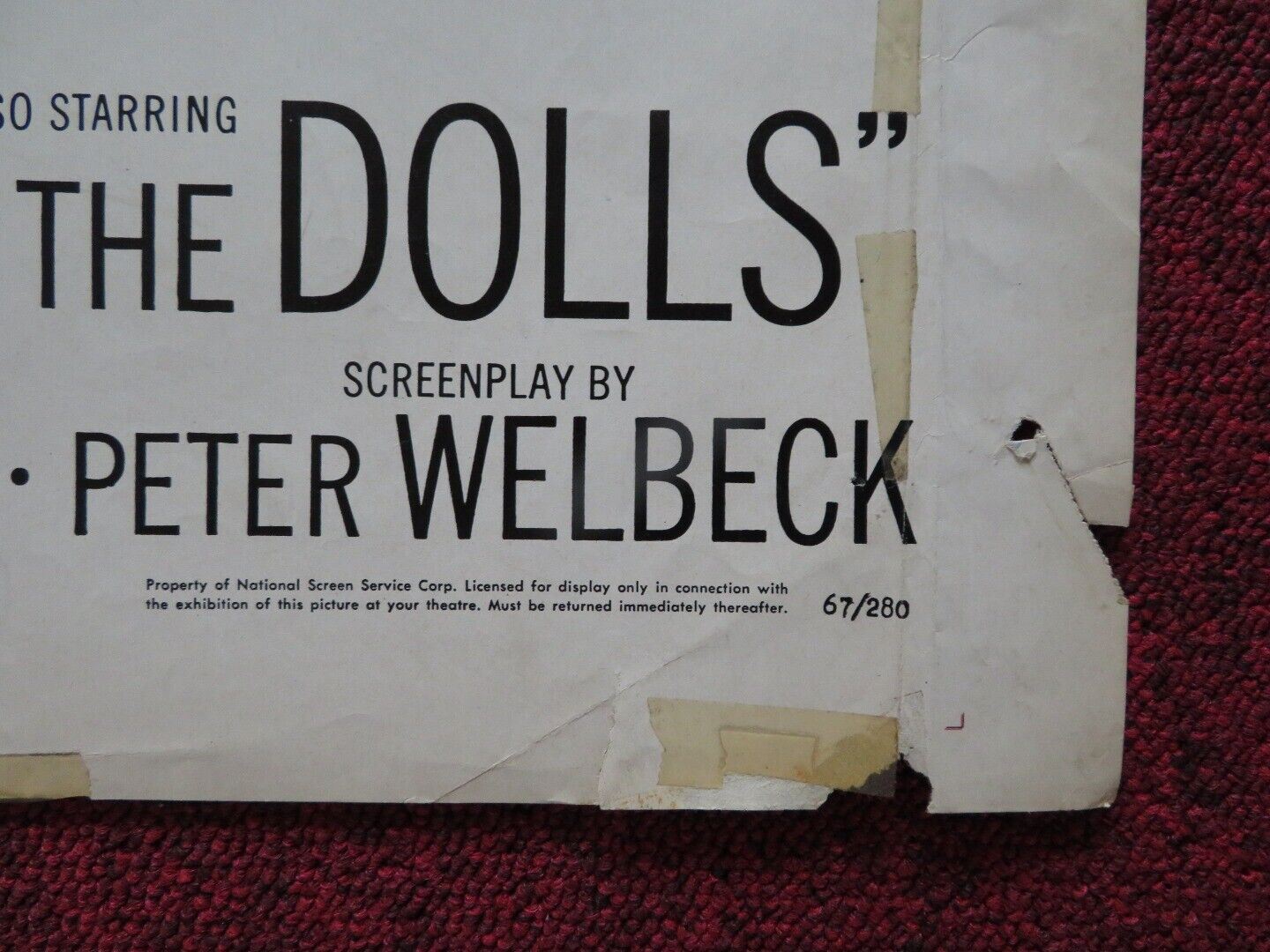 HOUSE OF 1000 DOLLS US ONE SHEET POSTER VINCENT PRICE MARTHA HYER 1967 - Rendezvous Cinema