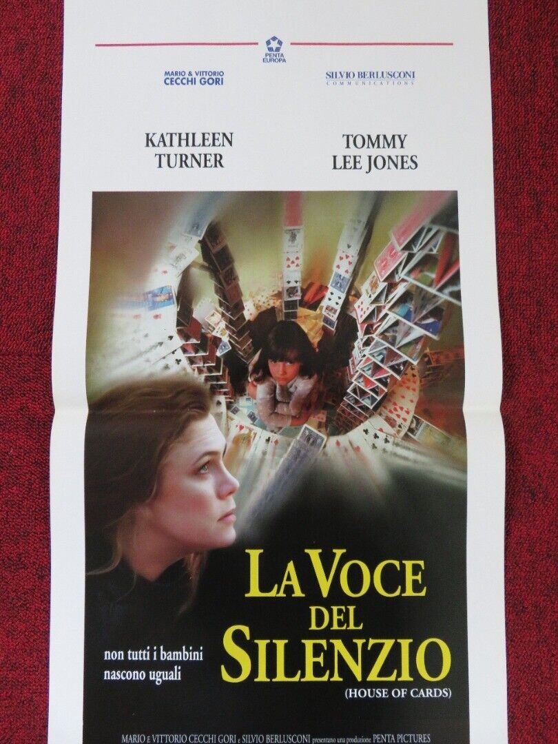 HOUSE OF CARDS ITALIAN LOCANDINA (27.5"x13") POSTER TOMMY LEE JONES 1993 Movie posters