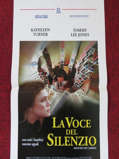 HOUSE OF CARDS ITALIAN LOCANDINA (27.5"x13") POSTER TOMMY LEE JONES 1993 Movie posters