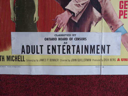 HOUSE OF CARDS US HALF SHEET (22"x 28") POSTER GEORGE PEPPARD ORSON WELLES 1969 Rendezvous Cinema Movie posters