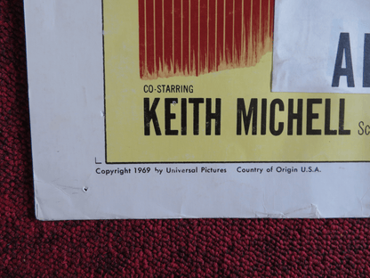 HOUSE OF CARDS US HALF SHEET (22"x 28") POSTER GEORGE PEPPARD ORSON WELLES 1969 Rendezvous Cinema Movie posters