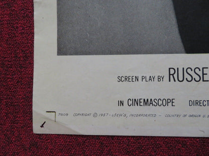 HOUSE OF NUMBERS FOLDED US ONE SHEET POSTER JACK PALANCE HAROLD J. STONE 1957 Movie posters