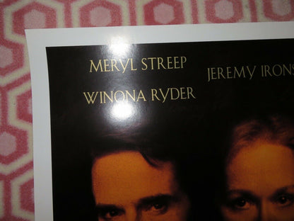 HOUSE OF SPIRITS US ONE SHEET ROLLED POSTER WINONS RYDER GLENN CLOSE 1993 Movie posters