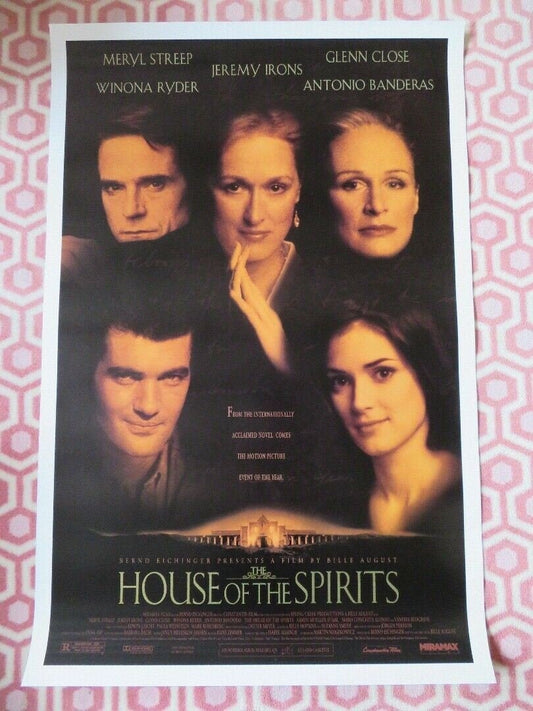 HOUSE OF SPIRITS US ONE SHEET ROLLED POSTER WINONS RYDER GLENN CLOSE 1993 Movie posters