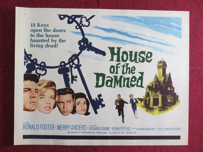 HOUSE OF THE DAMNED US HALF SHEET (22"x 28") POSTER RONALD FOSTER 1963 Movie posters