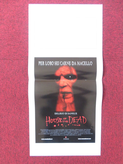 HOUSE OF THE DEAD ITALIAN LOCANDINA POSTER JONATHAN CHERRY TYRON LEITSO 2003 Rendezvous Cinema Movie posters