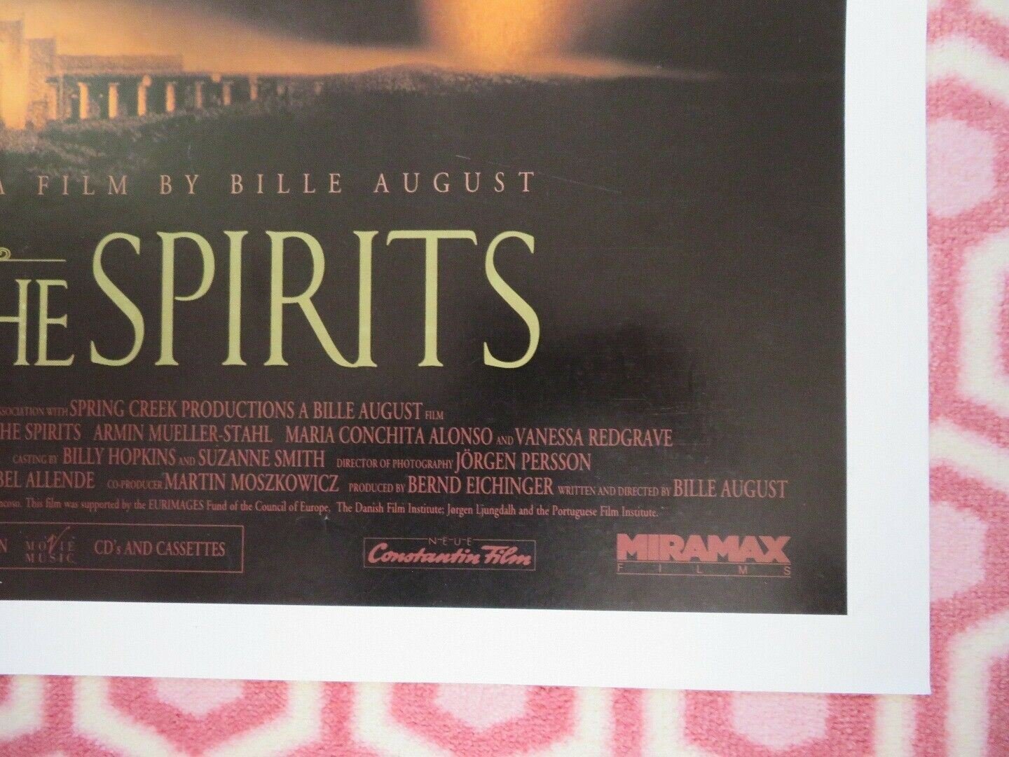 HOUSE OF THE SPIRITS US ONE SHEET POSTERMERYL STREEP GLENN CLOSE 1993 Movie posters