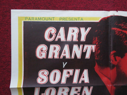 HOUSEBOAT ARGENTINA ONE SHEET FOLDED POSTER CAREY GRANT SOPHIA LOREN 1958 - Rendezvous Cinema