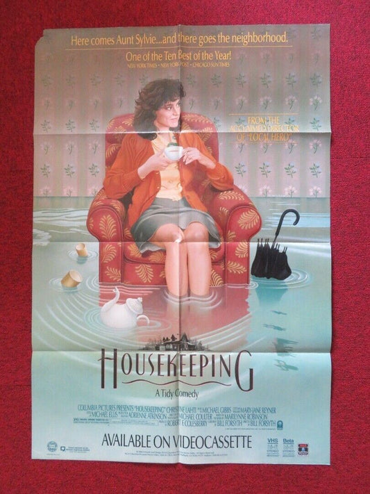 HOUSEKEEPING VIDEO VHS FOLDED US ONE SHEET POSTER CHRISTINE LAHTI 1987 - Rendezvous Cinema