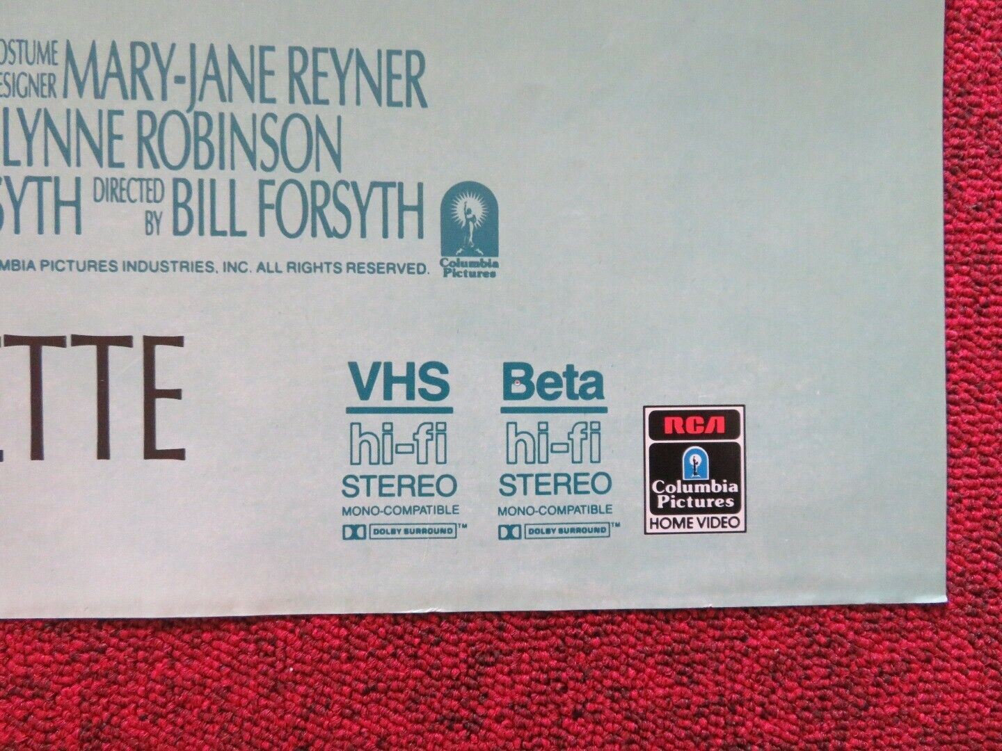 HOUSEKEEPING VIDEO VHS FOLDED US ONE SHEET POSTER CHRISTINE LAHTI 1987 - Rendezvous Cinema